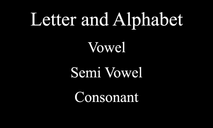 Letter and Alphabet